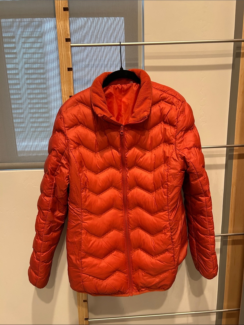 Women's Packable Quilted Puffer Jacket - Bright Orange